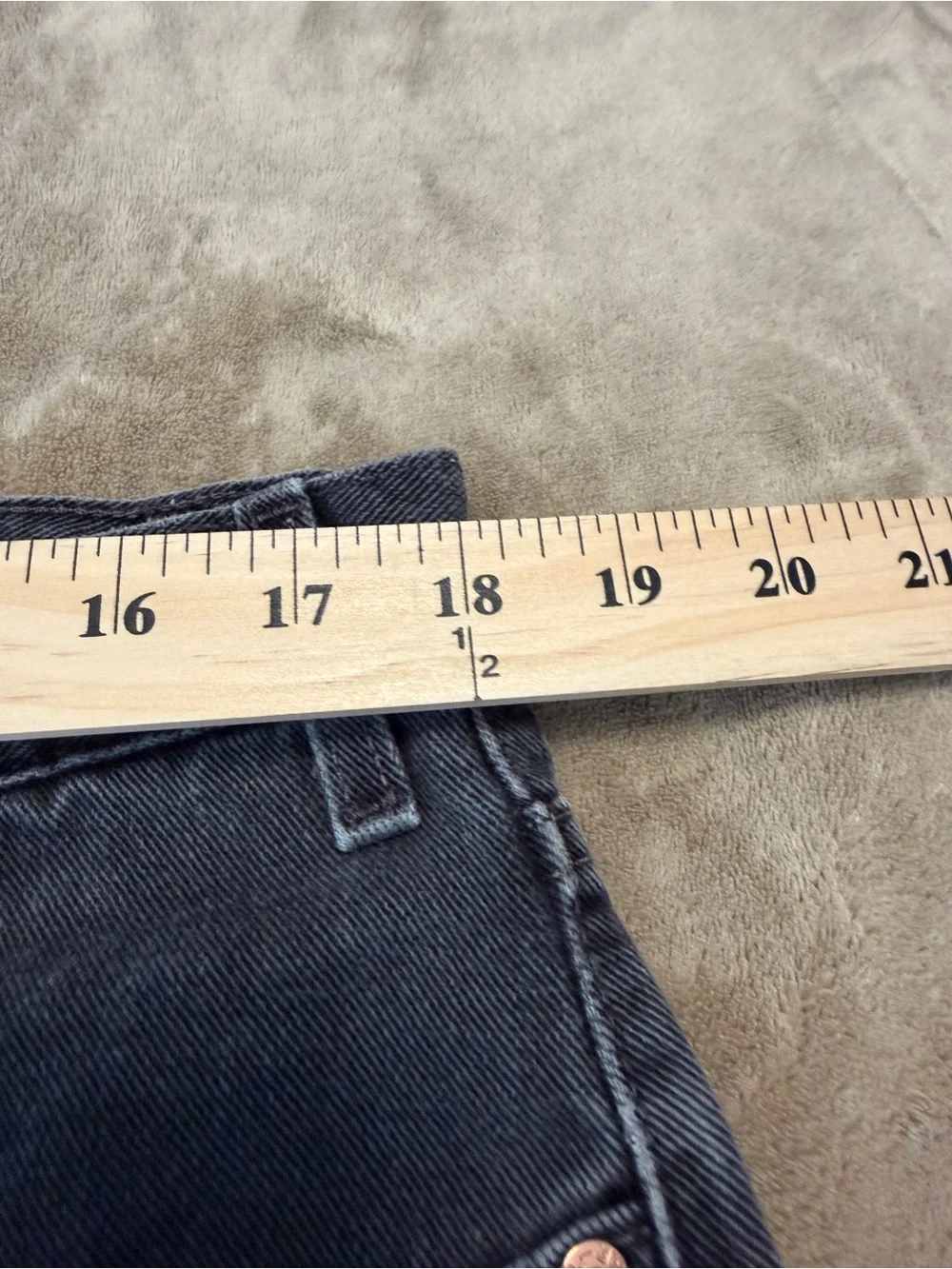 VTG USA Levi's 505 Workwear Streetwear Grunge Faded Black Jeans Sz40x34
